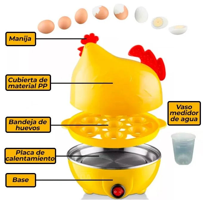 Hervidor de Huevos con Forma de Gallina